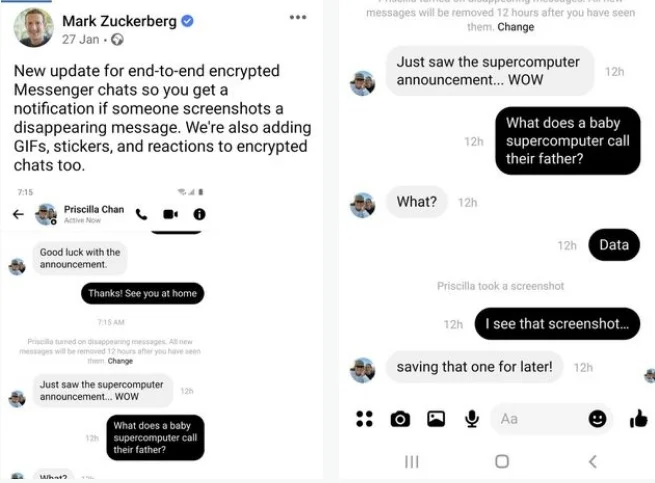 Zuckerberg paralajmëron: Kujdes me ‘screenshot’ në Messenger 1 sc.jpg
