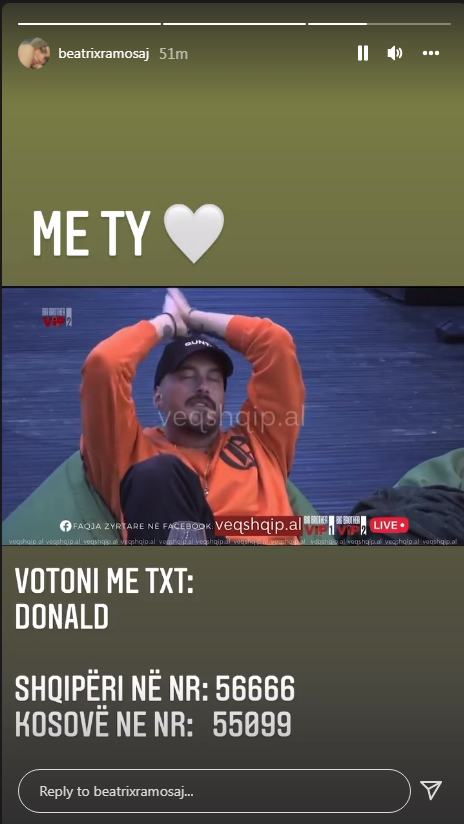 Beatrix bën deklaratën e fortë për Donaldin, ja çfarë shkruan këngëtarja 1 trixa 5