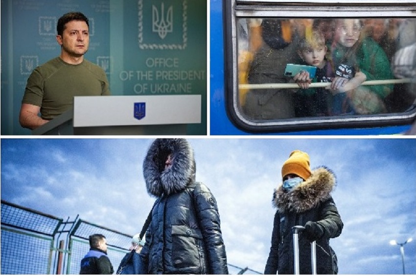 Presidenti Zelenskiy i drejtohet popullit: Ne do fitojmë. Ju lutem kthehuni të mbrojmë Ukrainën, do t’ju japim armë zelensky urkraine lufte ikin njerez6666