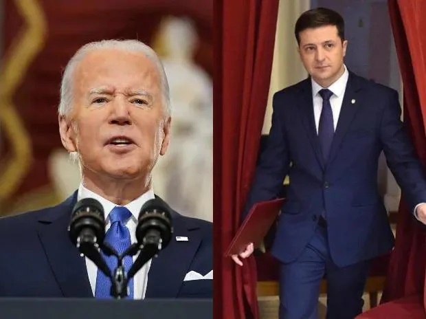 Zelenskyy dhe Biden përballë “diktatorëve” Putin dhe Trump 1644812435 5203