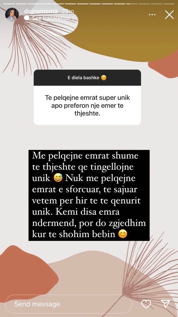 Dojna Mema tregon përjetimet e para të shtatzanisë 3 275887114 943290403044984 4695677227583184573 n