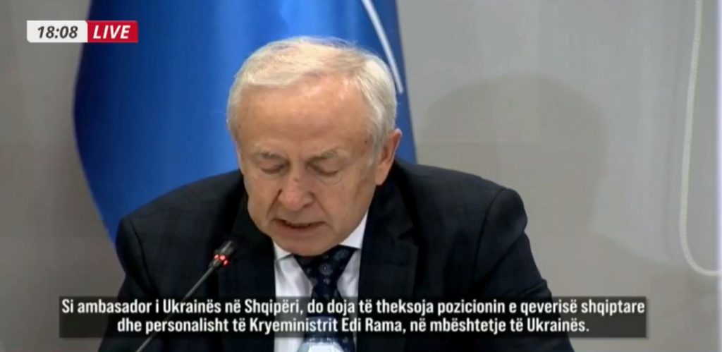 Ambasadori i Ukrainës: Mirënjohje Shqipërisë! Qëndroni më fort ndaj Rusisë, agresori nuk bindet aq lehtë 621e538d4815dScreenshot 2