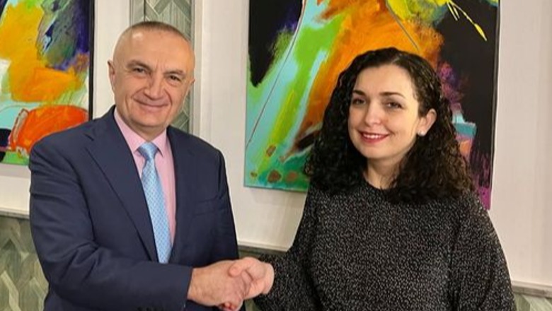 Meta takon Vjosa Osmanin në Maltë: Kosova sa më parë në NATO Presidenti Ilir Mea dhe homologja e tij Vjosa Osmani