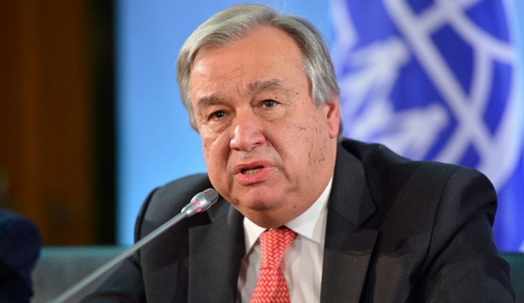 Një ditë para bisedimeve, Sekretari i OKB bën apel për një armëpushim në Ukrainë antonio guterres 1