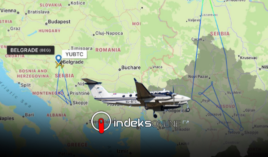 Avioni serb dy orë mbi qiellin e Kosovës avion 4