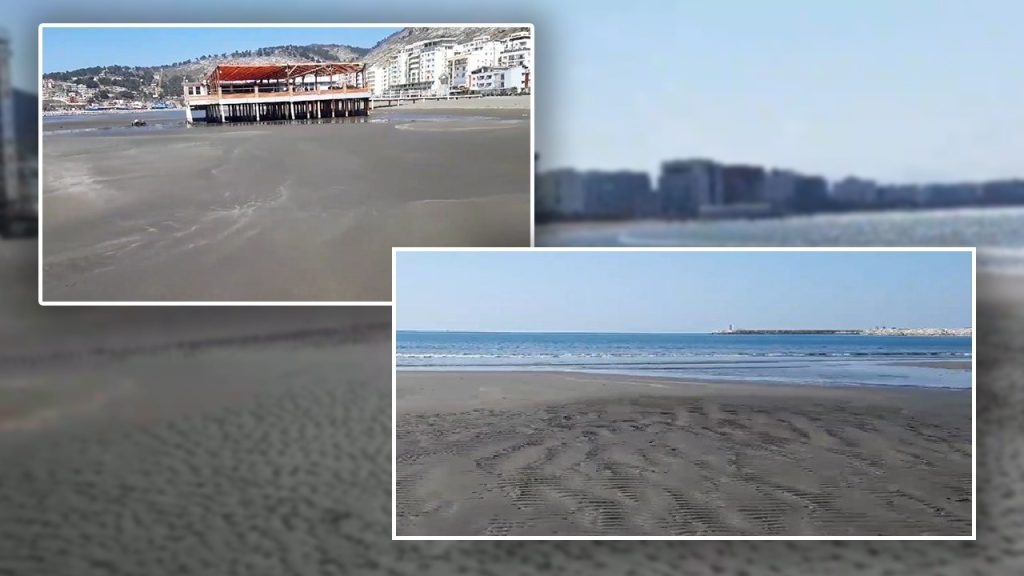 Videolajm/ Dukuria e rrallë në Shëngjin, deti “tërhiqet” me disa metra dhe nxjerr në pah… bb7b3bbb dfc9 4dc1 b49d ac5f81540a26