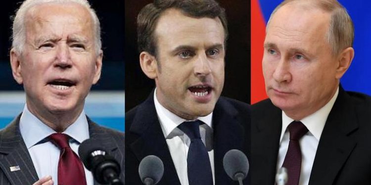 “Putin një kasap”, Macron reagon pas deklaratave të Biden biden macron putin 750x375 1