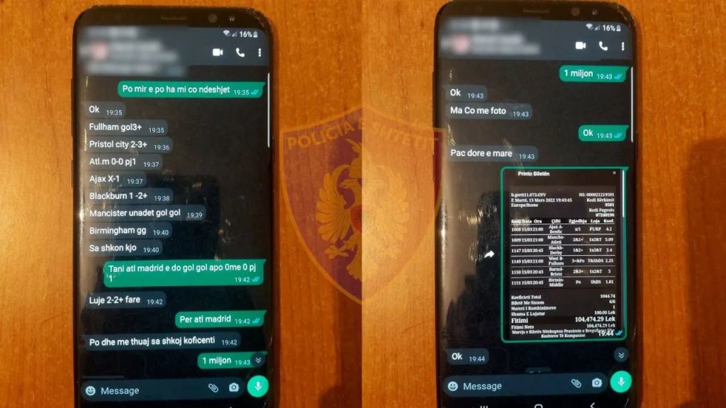 “Po më thuaj sa shkoi koeficienti…” arrestohet klienti dhe pronari i lokalit ku luhej lloto sportive biseda