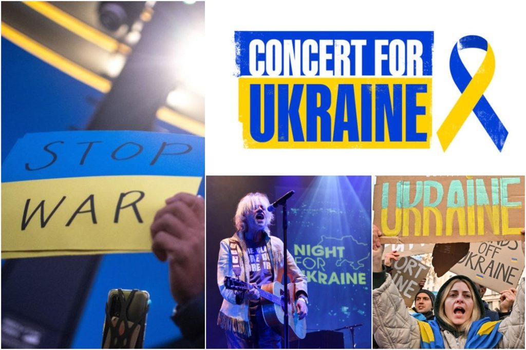 Këngëtarë të njohur botërorë bëhen bashkë për një koncert në ndihmë të Ukrainës itvconcertforukraine