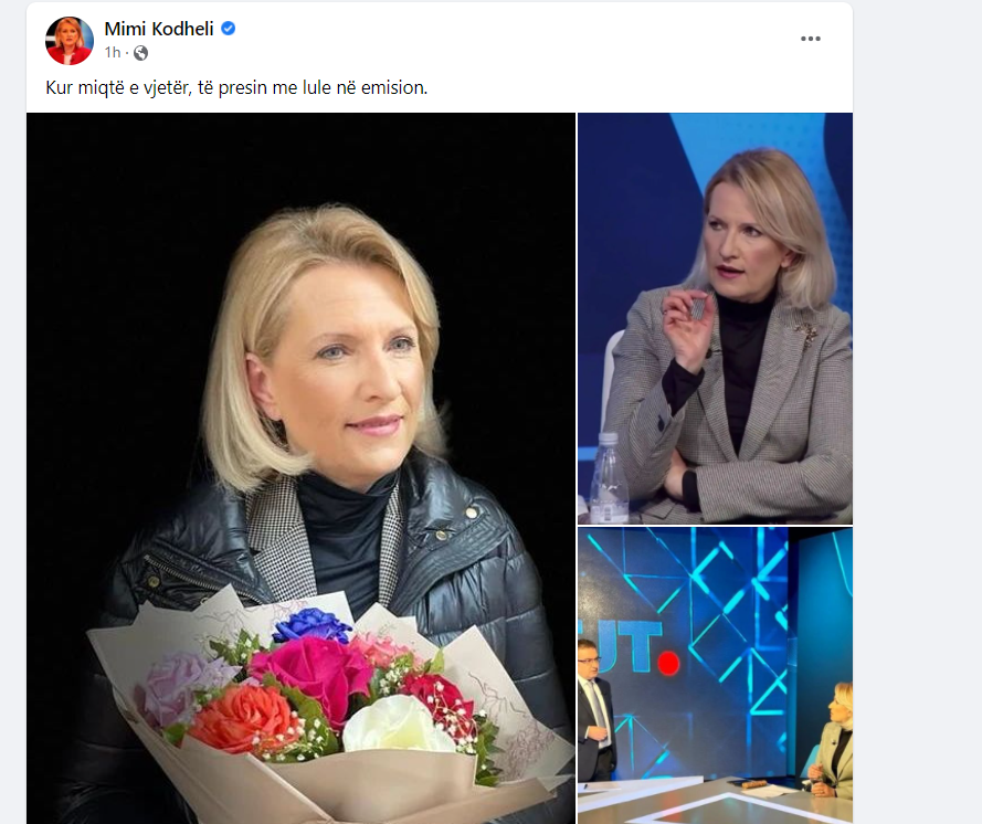 "Kur miqtë e vjetër të presin me lule", Mimi Kodheli surprizohet nga Luan Rama 1 kodheli