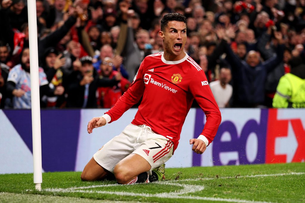 Video/ Ronaldo i “pamëshirshëm” ndaj Tottenham, 3 golat e tij çojnë United-in në zonën Champions manchester united v atalanta group f uefa champions league scaled 1