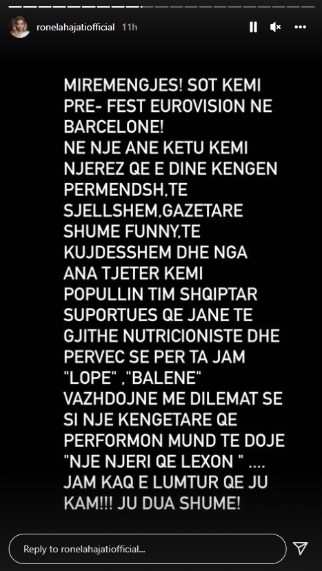 E quajtën ‘balenë’ dhe ‘lopë’, reagon Ronela Hajati 1 ronela