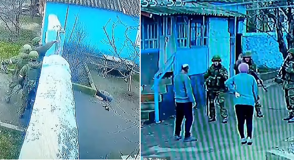 Video / Ushtarët e armatosur rusë dëbohen nga të moshuarit e guximshëm në Ukrainë rus 2
