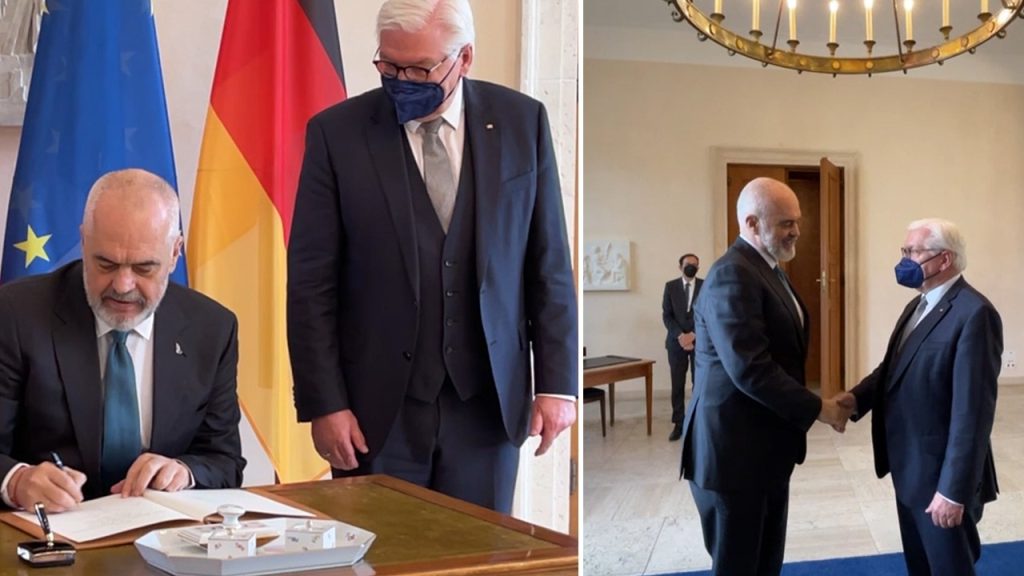 Rama takon presidentin Steinmeier në Berlin: Të çojmë përpara marrëdhëniet mes dy vendeve 16D915A6 D3D3 411D B9F5 5618A43B80CE