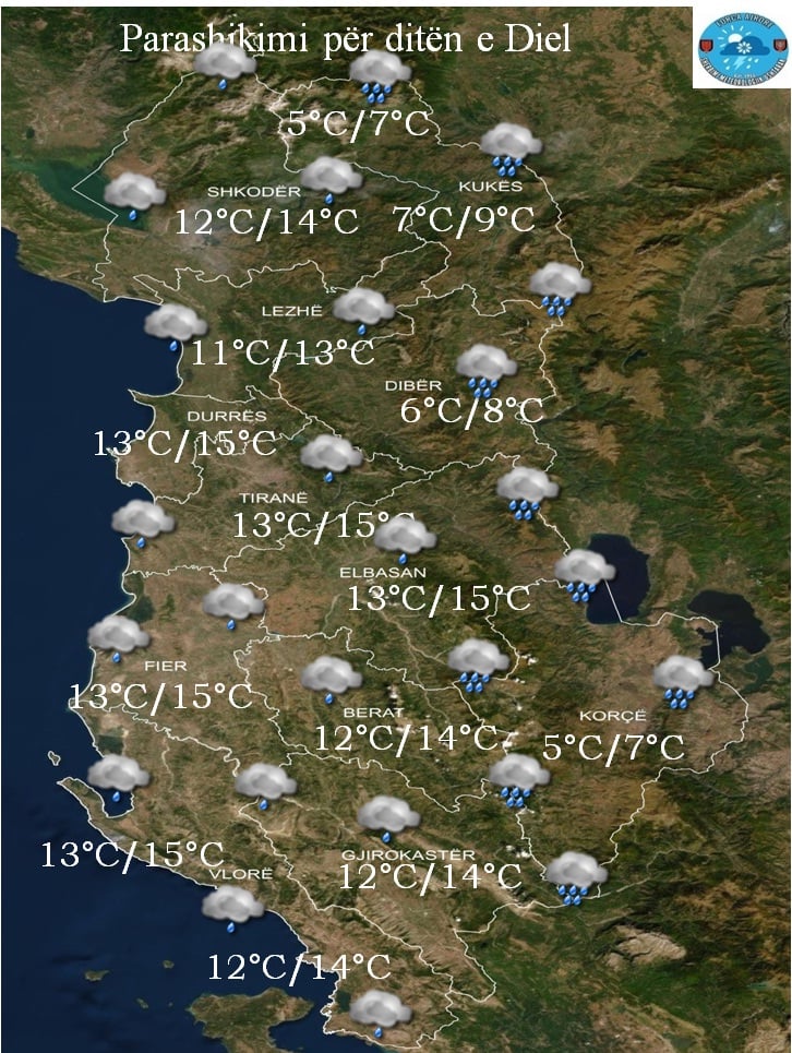 Rikthehet reshjet e shiut në fundjavë, njihuni me temperaturat 1 278361022 1384122398693762 9065701836118092774 n