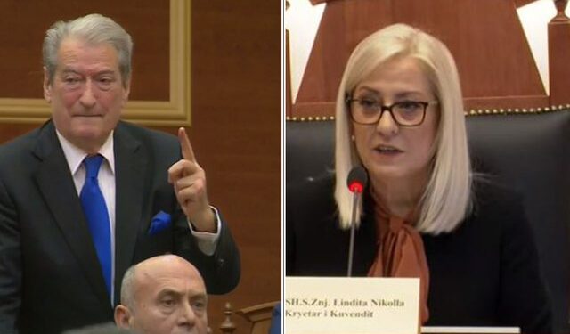 Berisha irritohet në Kuvend: Jeni një grup shushunjash; Nikolla: T’i ndërpritet fjala Berisha nikolla 640x375 1