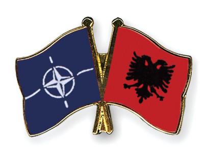 1 prill 2009-1 prill 2022, 13-vjet nga anëtarësimi i Shqipërisë në NATO Flag Pins NATO