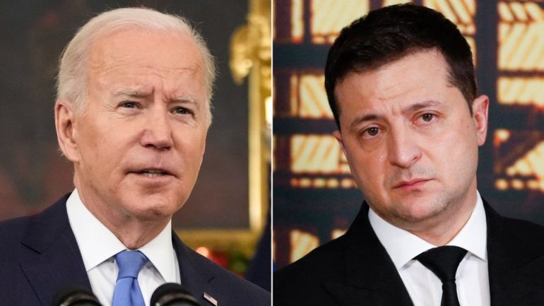 Biden bisedë me Zelenskyn, ja për çfarë diskutuan https cdn.cnn .com cnnnext dam assets 220103023851 biden zelensky split dec 2021 770x433 1