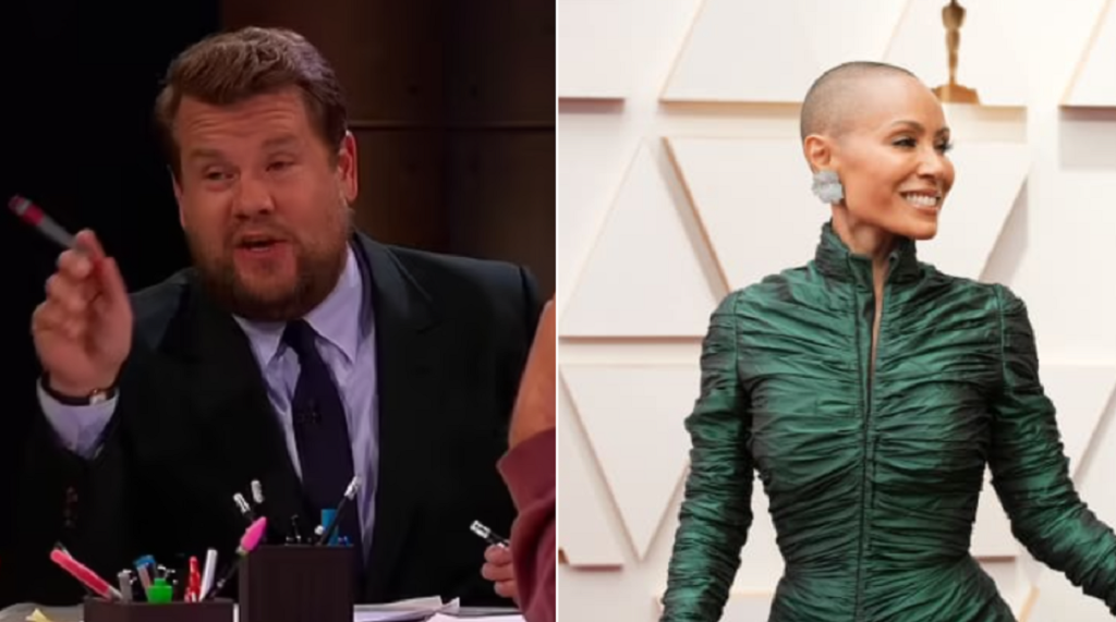 James Corden tallet me Jada Pinkett Smith në emisionin e tij james