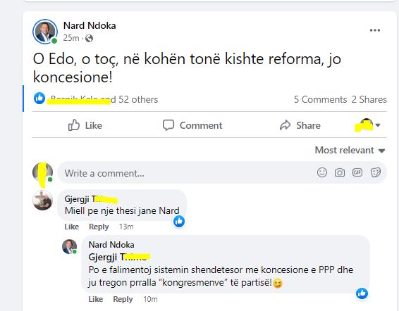 Nard Ndoka replikon me Ramën: O Edo, o toç! Në kohën tonë kishte reforma, jo koncensione 1 nard Ndoka1