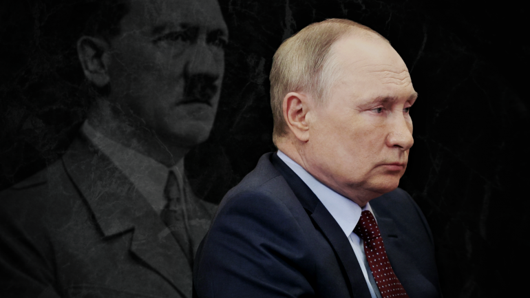 Zyrtari britanik paralajmëron: Putin mund të shpallë Luftë të re Botërore putin hitler2 770x433 1