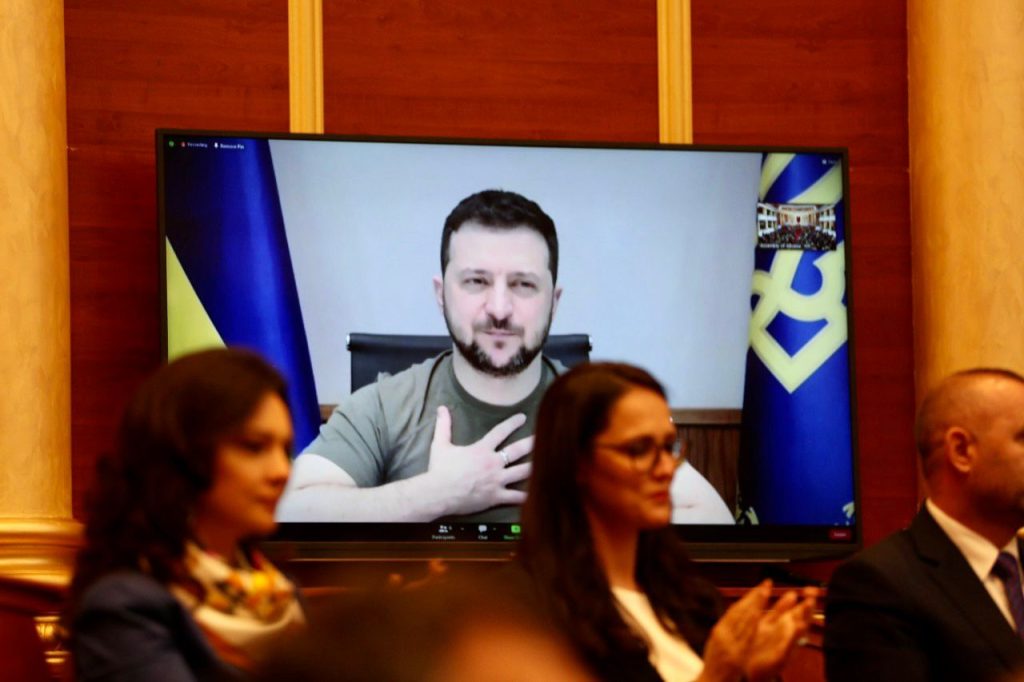 Fjala e plotë e presidentit të Ukrainës Volodymyr Zelensky drejtuar Kuvendit të Shqipërisë 1d56f18e 7778 4deb a26e ba675bb295ce