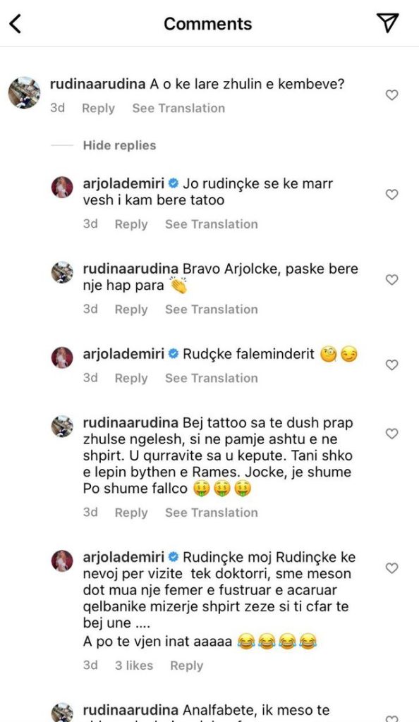 “E ke larë zhulin e këmbëve?”/ Arjola Demiri nuk përmbahet, shpërthen në ofendime ndaj ndjekëses: Qelbanike! Ke nevojë për… 1 640 0 62729629e45f5 1