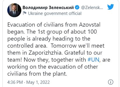 Vazhdon evakuimi i civilëve/ Zelensky: Grupi i parë prej 100 vetash u largua nga Mariupoli 1 Capture 4