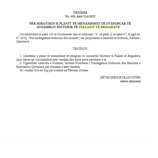 Pallati i Brigadave jepet me koncesion te privati për 40 vjet 2 pallat