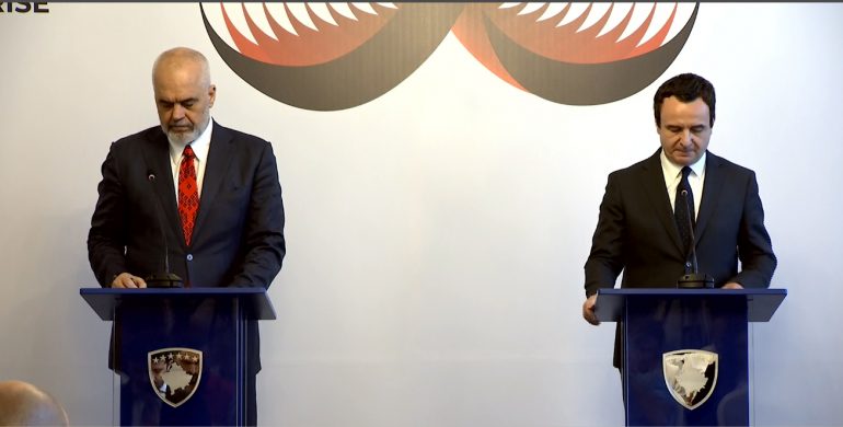 Ballkani i Hapur, Albin Kurti nuk tërhiqet: S’kam asgjë të re rama kurti3 1 770x390 1