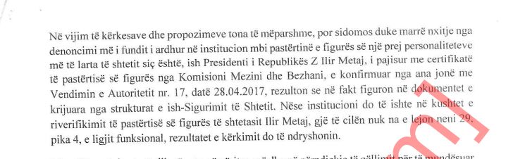 Autoriteti i Dosjeve njofton Kuvendin: Është Ilir Meta emri që doli në një nga dosjet e Sigurimit 1 Capture 71