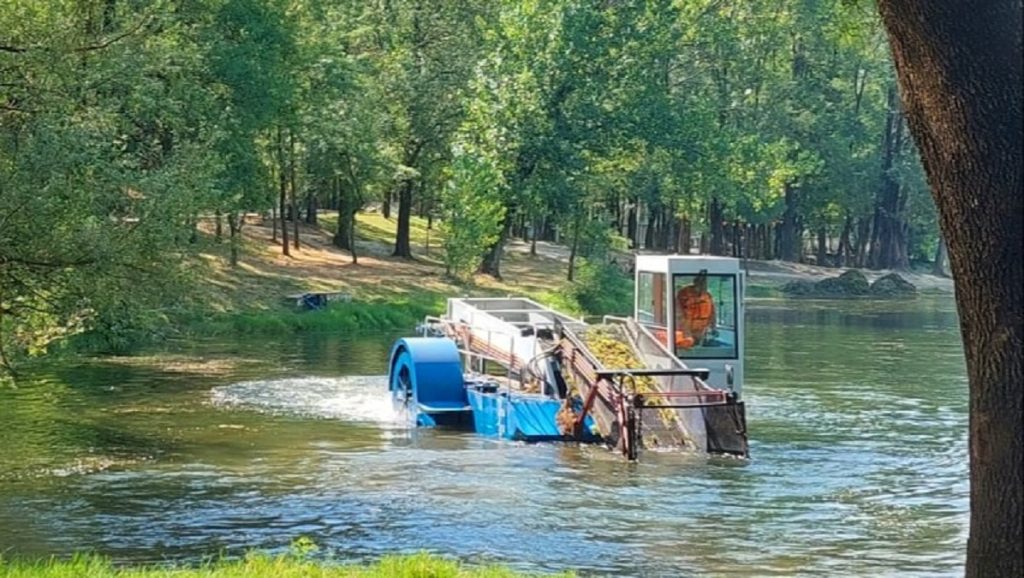 Bashkia e Tiranës pastron ujin e Liqenit Artificial, vendin e preferuar të kryeqytetasve liqeni