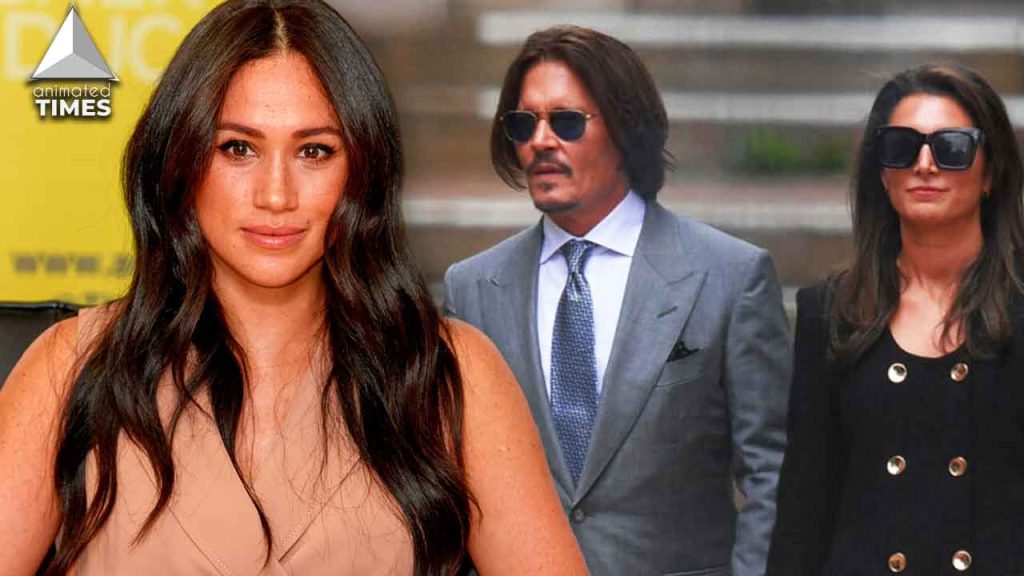 E dashura e re e Johhny Depp, dikur ka qenë avokatja e Meghan Markle Johnny Depp Joelle Rich and Meghan Markle 1