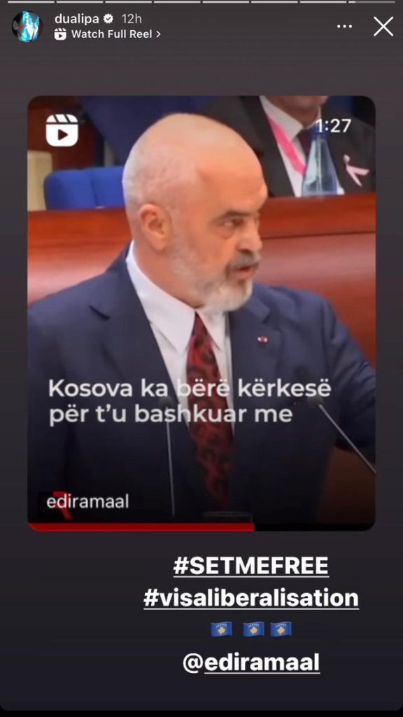 Fjalimi i Ramës në KiE tërheq vëmendjen e Dua Lipës, këngëtarja: Më lini të lirë! 1 640 0 1665664823xfe9ad6b0 0b6b 459b abe9 1c04c92ced8f 143