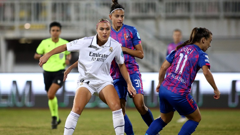 Ndeshja në ‘Loro Boriçi’, Real Madrid mund Vllazninë në Champions League Pamje nga ndeshja ne Shkoder