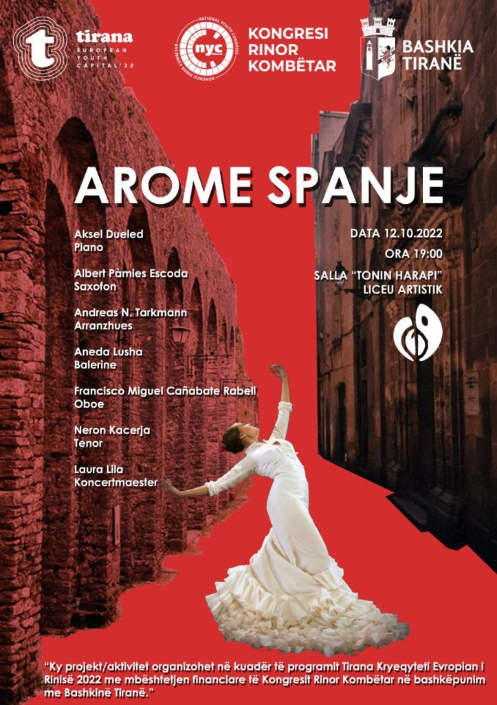 "Aromë Spanje", koncerti i veçantë nën tingujt spanjollë plot ritëm 1 WhatsApp Image 2022 10 12 at 10.16.50 AM