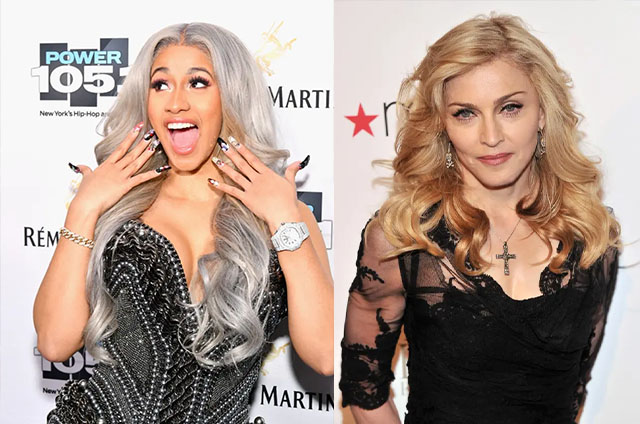 Cardi B përplaset me Madonën në rrjetet sociale cardi dhe maddona