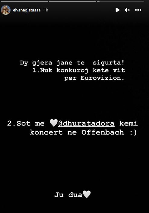 Do të konkurrojë për Eurovision 2023?/ Reagon Elvana Gjata: Është e sigurt që këtë vit... 1 elvana gjata