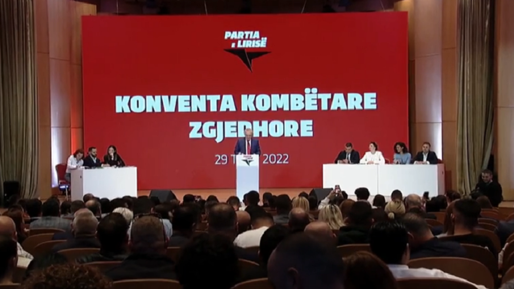 Konventa e Partisë së Lirisë/ Miratohen ndryshimet statutore dhe rezoluta për referendumet meta 7