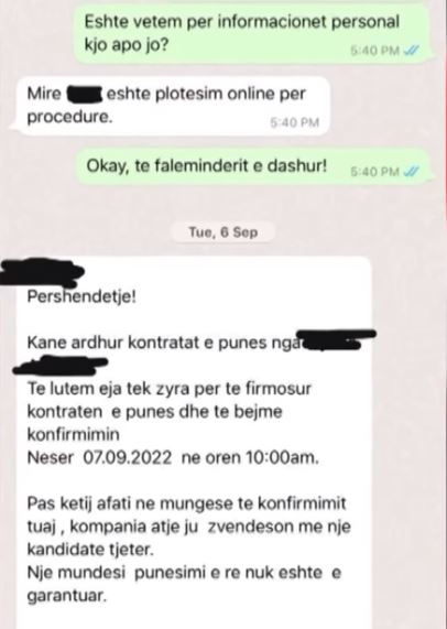 Zbulohen mesazhet mes vajzave dhe agjencive që i joshnin për të punuar si eskorta në Arabi 1 msg5