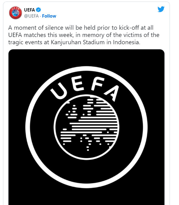 Tragjedia në Indonezi/ UEFA merr vendimin e rëndësishëm 1 uefa