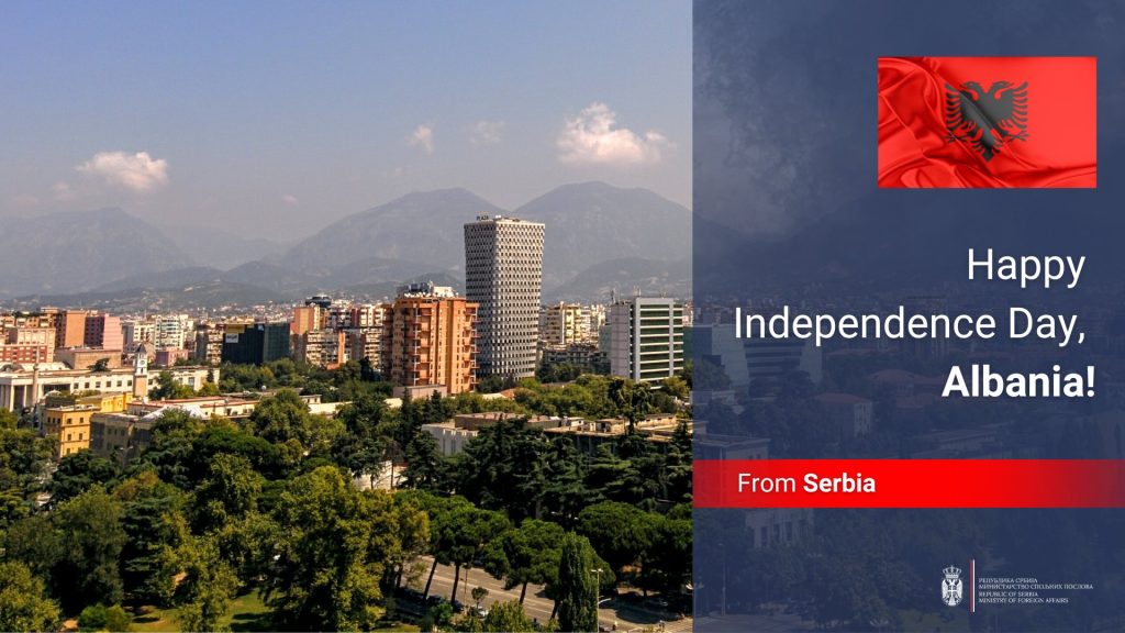 110-vjetori i Pavarësisë, urimi nga Serbia: Shëndet dhe paqe për popullin shqiptar FipM619XEAApRfm