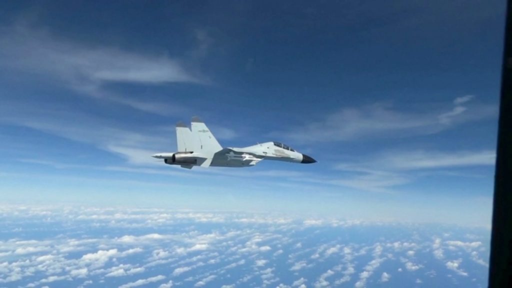 12629133 122922 wtvd chinese fighter jet intercepts us recon aircraft vid