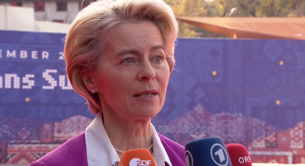 Samiti në Tiranë, Presidentja Von der Leyen: Shpresojmë që Shqipëria të bëhet pjesë e BE Capture 18