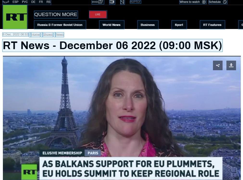 “Russia Today” godet samitin e BE, nderon protestën e Berishës WhatsApp Image 2022 12 07 at 2.18.06 PM 1