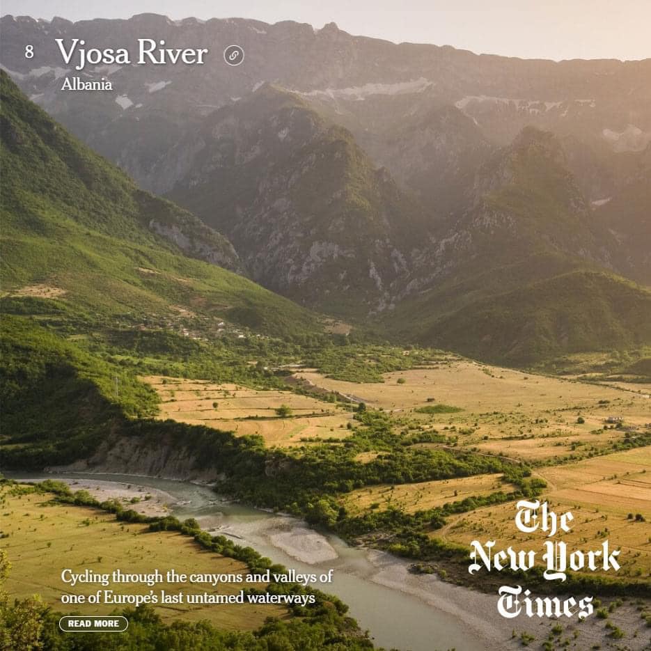“The New York Times” provomon Vjosën për 2023, Rama: Parku i parë Kombëtar i një lumi të egër në Europë 323422507 491389759593845 2469822950487850316 n
