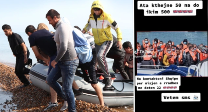 “Ata kthejnë 50 ne do ikim 500”, si po përdorin shqiptarët Tik Tok-un për të shkuar me gomone në Angli emigrante ne angli