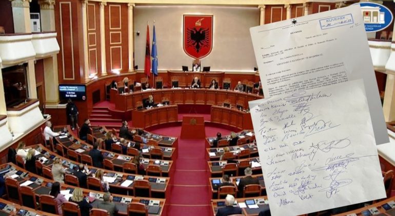 Çështja “McGonigal”, PD kërkon të diskutohet sot në seancë parlament kerkesa pd 770x421 1