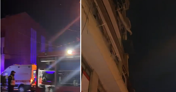 Zjarr në një pallat në Tiranë, zjarrfikëset nisen drejt vendngjarjes 041