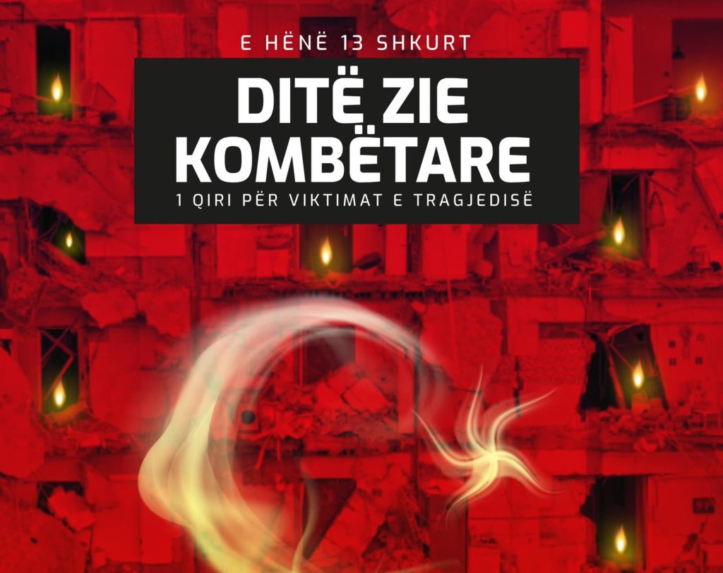 Viktimat në Turqi, Rama: E hëna ditë zie kombëtare. Flamuri kombëtar në gjysmë shtize 329982484 1155446708506345 8999540836336100197 n